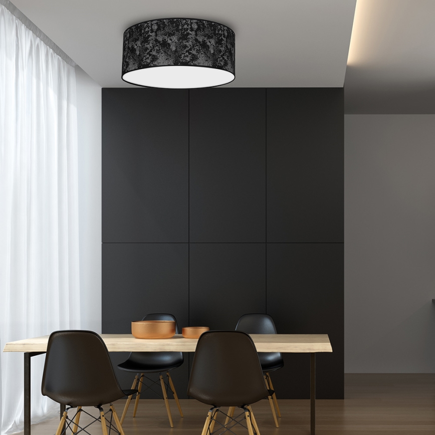Iluminação de teto SATINO 2xE27/60W/230V preta/cinzenta