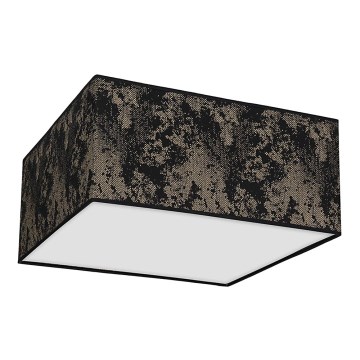 Iluminação de teto SATINO 2xE27/60W/230V preta/dourada