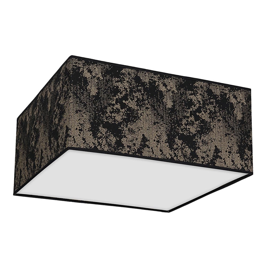 Iluminação de teto SATINO 2xE27/60W/230V preta/dourada