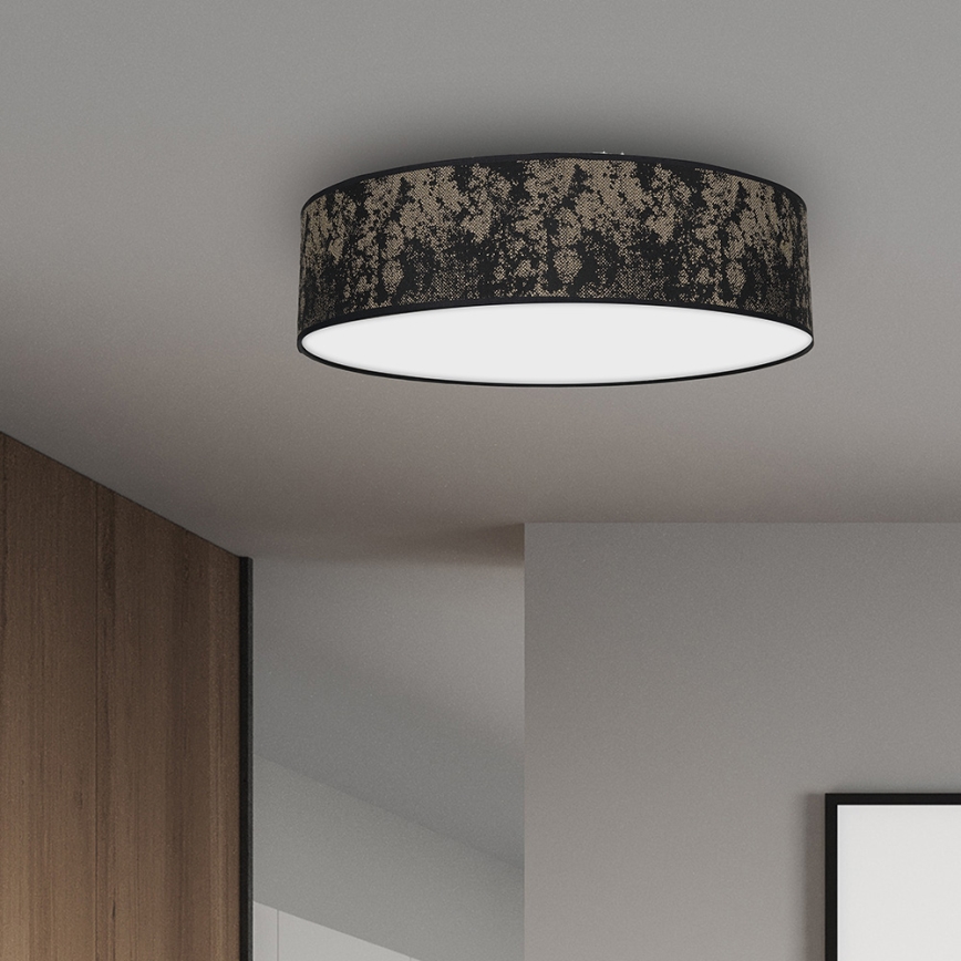Iluminação de teto SATINO 3xE27/60W/230V dourada