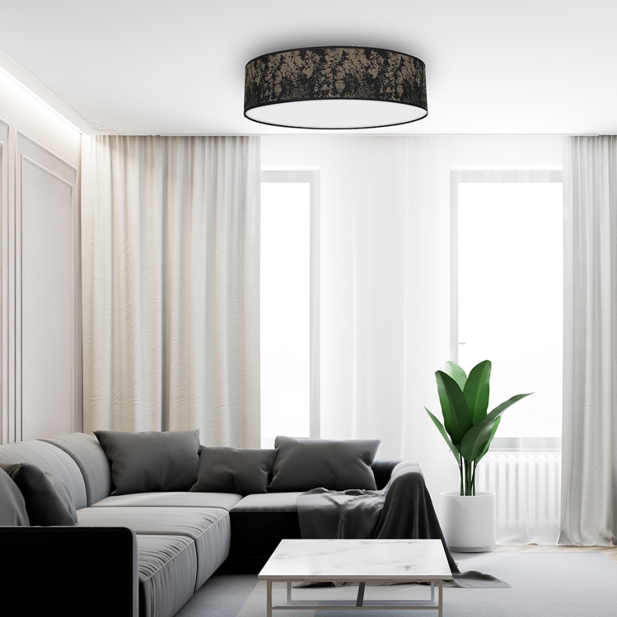 Iluminação de teto SATINO 3xE27/60W/230V dourada