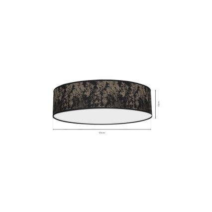 Iluminação de teto SATINO 3xE27/60W/230V dourada