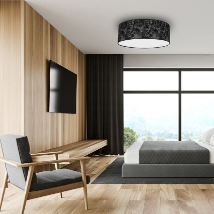 Iluminação de teto SATINO 3xE27/60W/230V preta/cinzenta