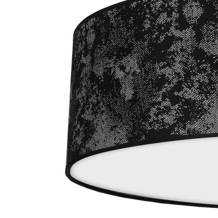 Iluminação de teto SATINO 3xE27/60W/230V preta/cinzenta
