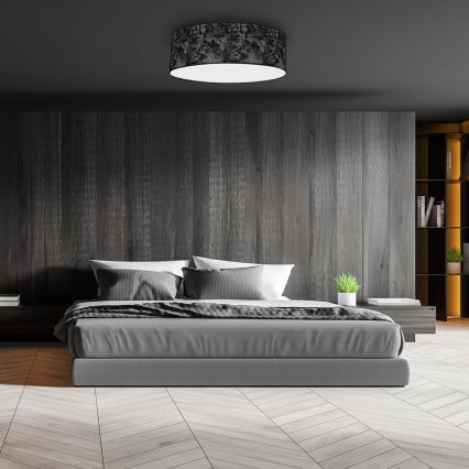 Iluminação de teto SATINO 3xE27/60W/230V preta/cinzenta