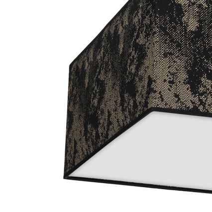 Iluminação de teto SATINO 3xE27/60W/230V preta/dourada