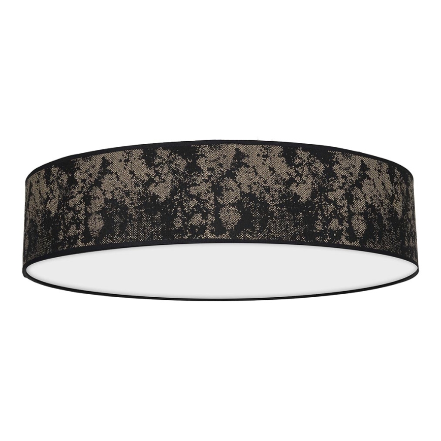 Iluminação de teto SATINO 3xE27/60W/230V preta/dourada