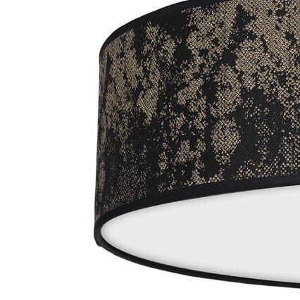 Iluminação de teto SATINO 3xE27/60W/230V preta/dourada