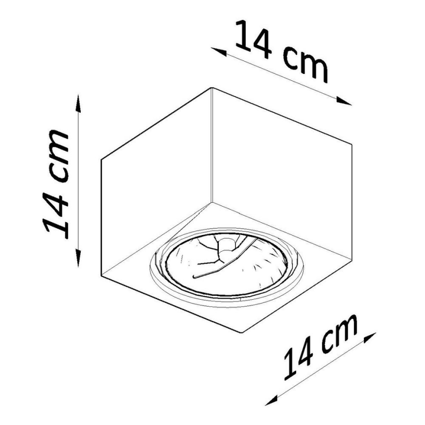 Iluminação de teto SEIDA 1xGU10/40W/230V