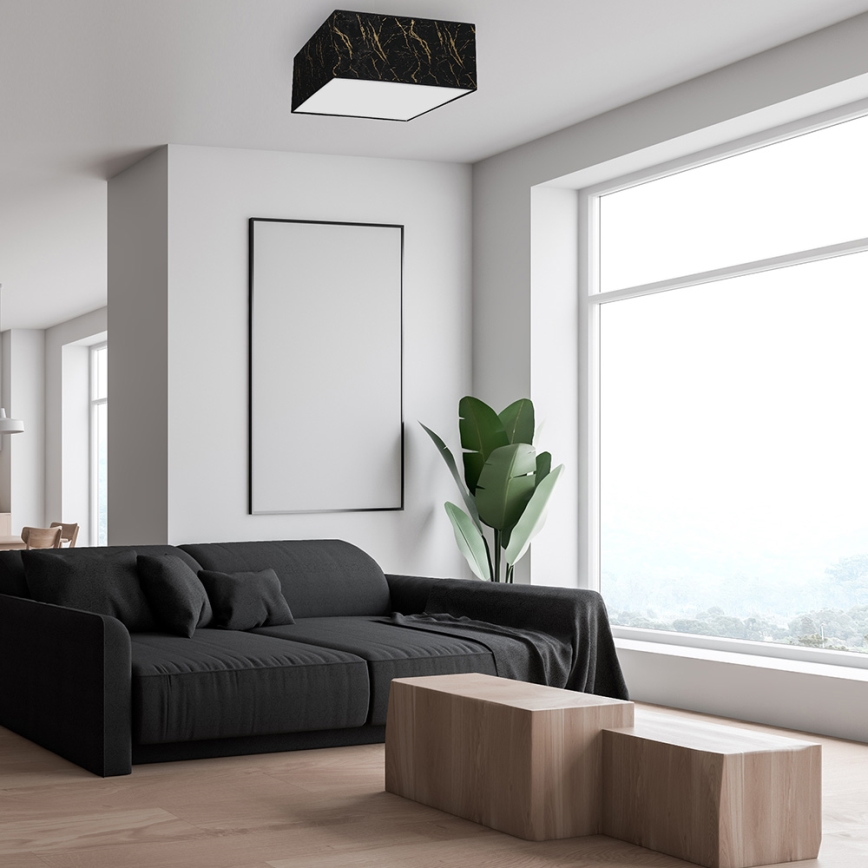 Iluminação de teto SENSO 2xE27/60W/230V preta
