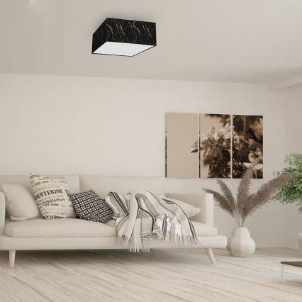 Iluminação de teto SENSO 2xE27/60W/230V preta