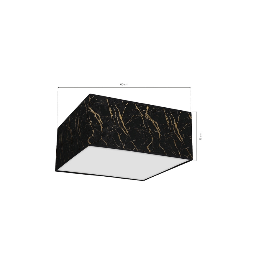 Iluminação de teto SENSO 2xE27/60W/230V preta