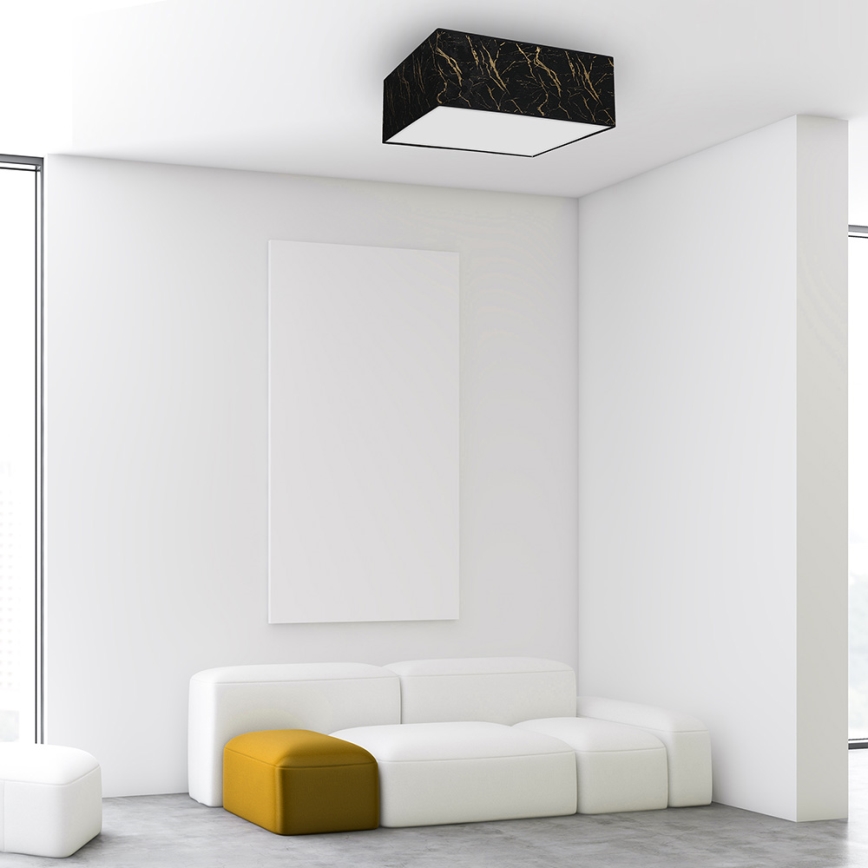 Iluminação de teto SENSO 3xE27/60W/230V preta