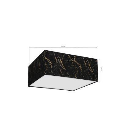 Iluminação de teto SENSO 3xE27/60W/230V preta