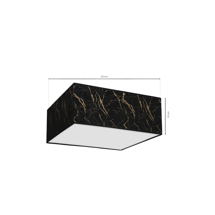 Iluminação de teto SENSO 3xE27/60W/230V preta