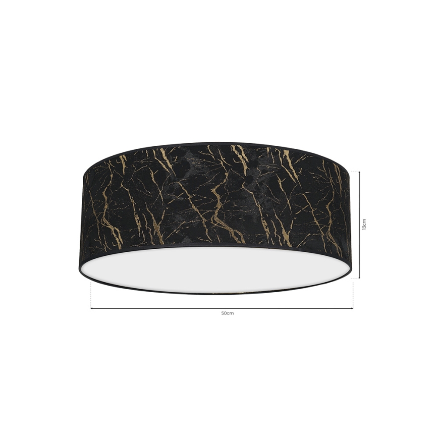 Iluminação de teto SENSO 3xE27/60W/230V preta