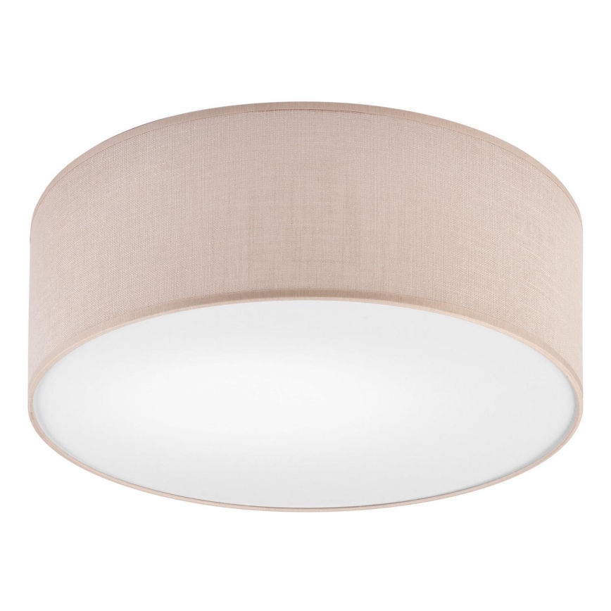 Iluminação de teto SIRJA 1xE27/60W/230V diâmetro 35 cm bege