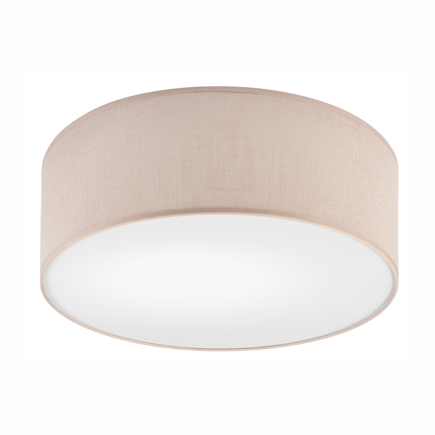 Iluminação de teto SIRJA 1xE27/60W/230V diâmetro 35 cm bege