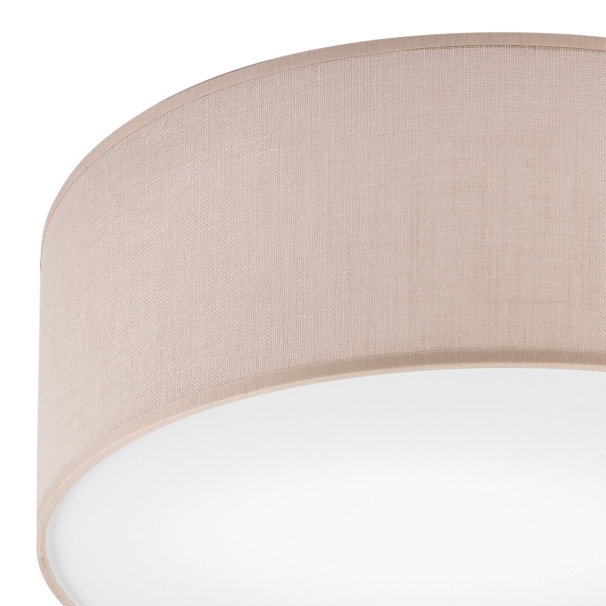 Iluminação de teto SIRJA 1xE27/60W/230V diâmetro 35 cm bege