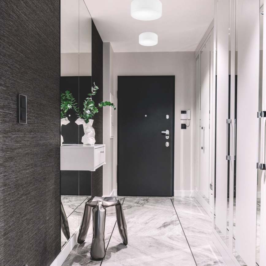 Iluminação de teto SIRJA 1xE27/60W/230V diâmetro 35 cm branco