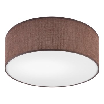 Iluminação de teto SIRJA 1xE27/60W/230V diâmetro 35 cm castanho