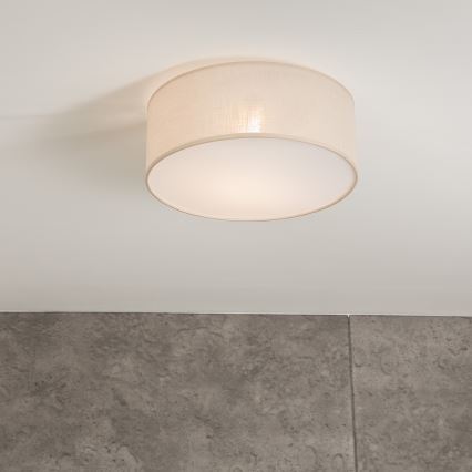 Iluminação de teto SIRJA 1xE27/60W/230V diâmetro 35 cm cremoso