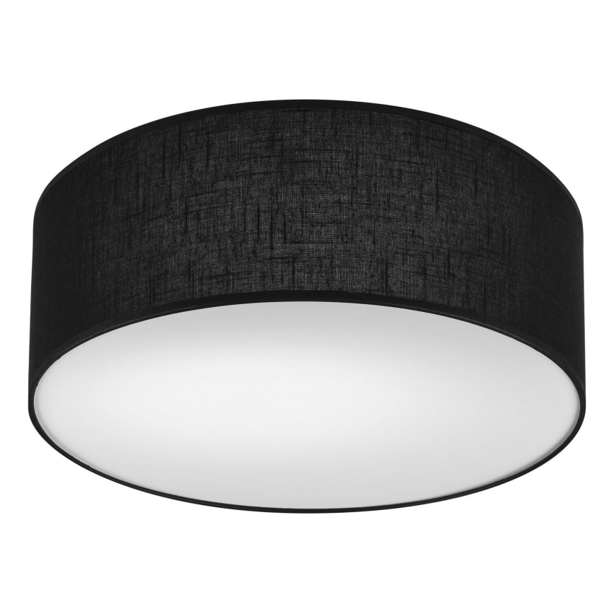 Iluminação de teto SIRJA 1xE27/60W/230V diâmetro 35 cm preto