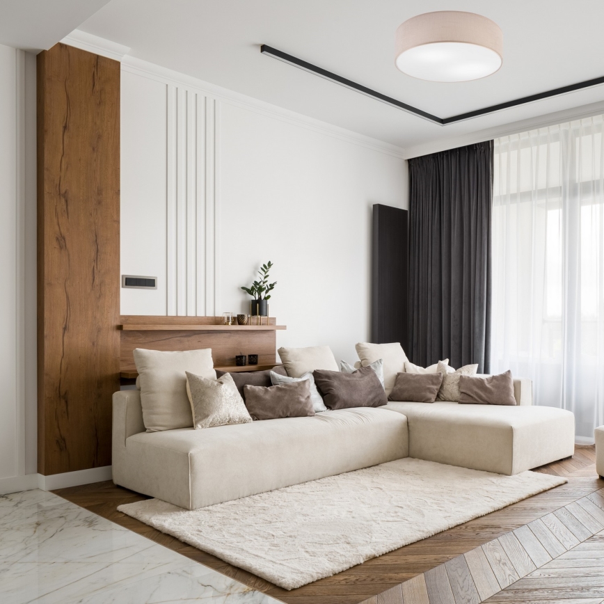 Iluminação de teto SIRJA 2xE27/60W/230V d. 45 cm bege