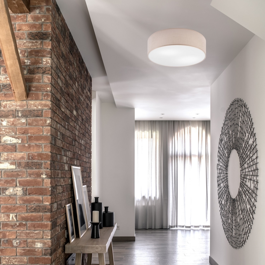 Iluminação de teto SIRJA 2xE27/60W/230V d. 45 cm bege