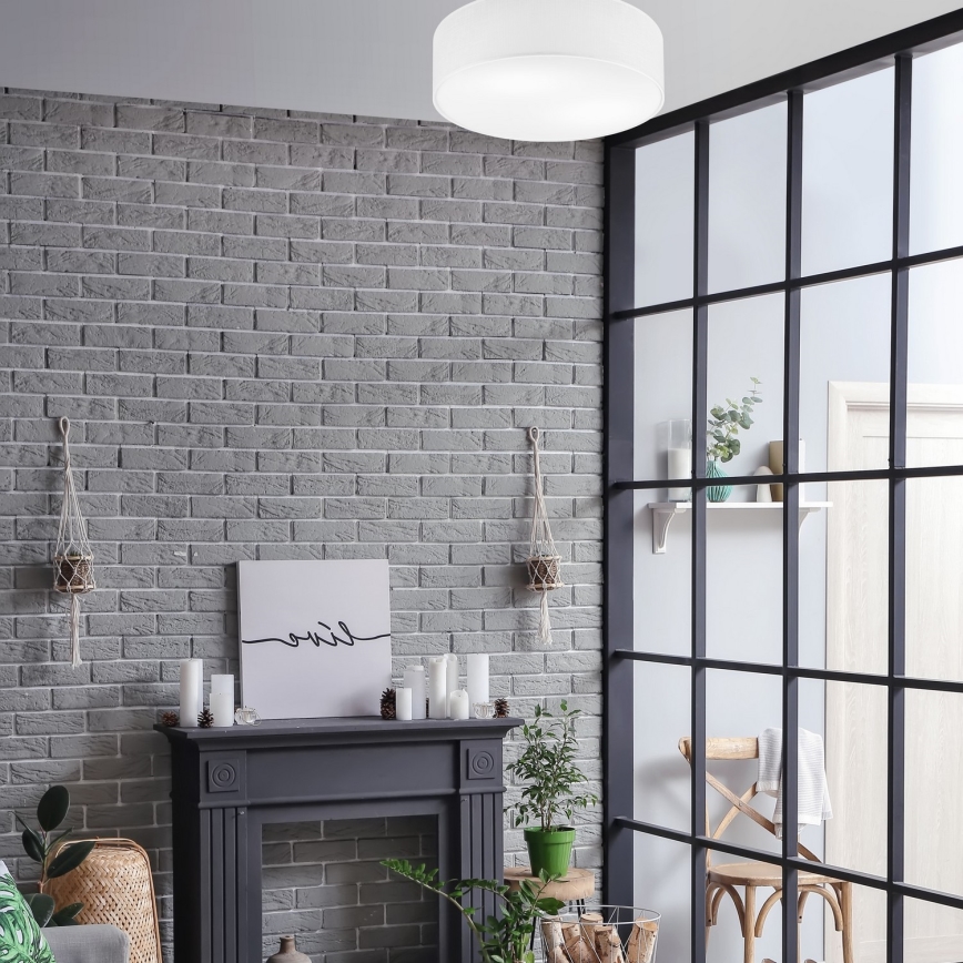 Iluminação de teto SIRJA 2xE27/60W/230V d. 45 cm branco