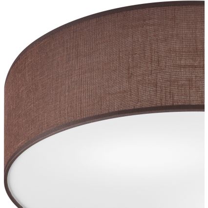 Iluminação de teto SIRJA 2xE27/60W/230V d. 45 cm castanho