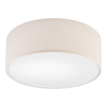 Iluminação de teto SIRJA DOUBLE 2xE27/15W/230V diâmetro 35 cm creme