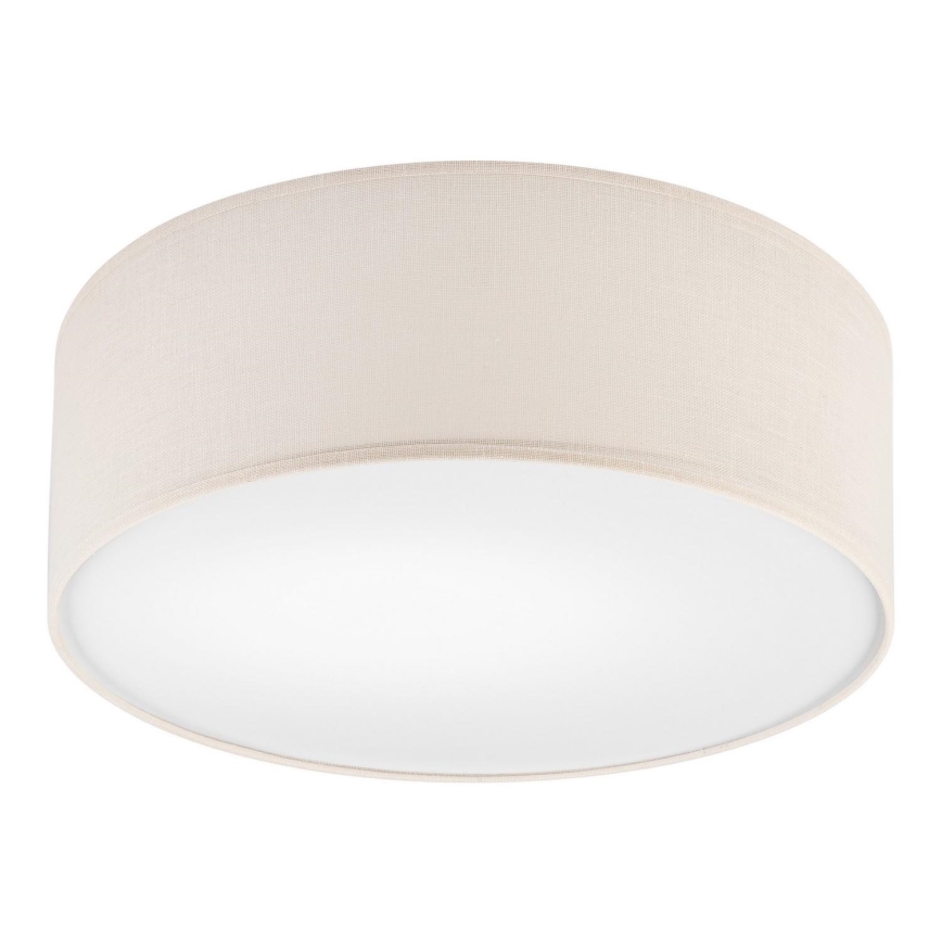 Iluminação de teto SIRJA DOUBLE 2xE27/15W/230V diâmetro 35 cm creme