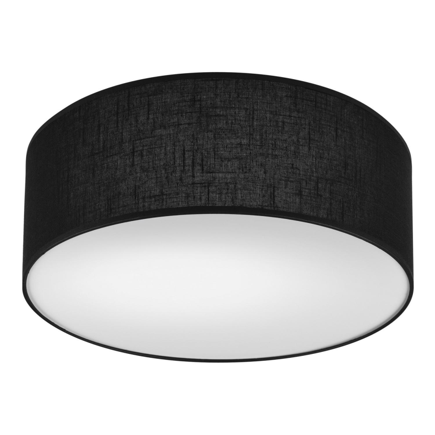 Iluminação de teto SIRJA DOUBLE 2xE27/15W/230V diâmetro 35 cm preto