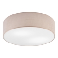 Iluminação de teto SIRJA DOUBLE 4xE27/15W/230V diâmetro 45 cm bege