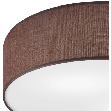 Iluminação de teto SIRJA DOUBLE 4xE27/15W/230V diâmetro 45 cm castanho