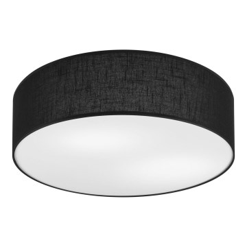 Iluminação de teto SIRJA DOUBLE 4xE27/15W/230V diâmetro 45 cm preto