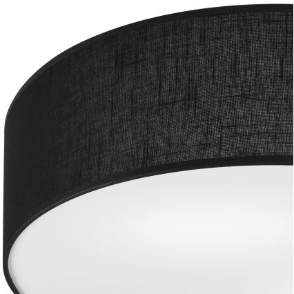 Iluminação de teto SIRJA DOUBLE 4xE27/15W/230V diâmetro 45 cm preto