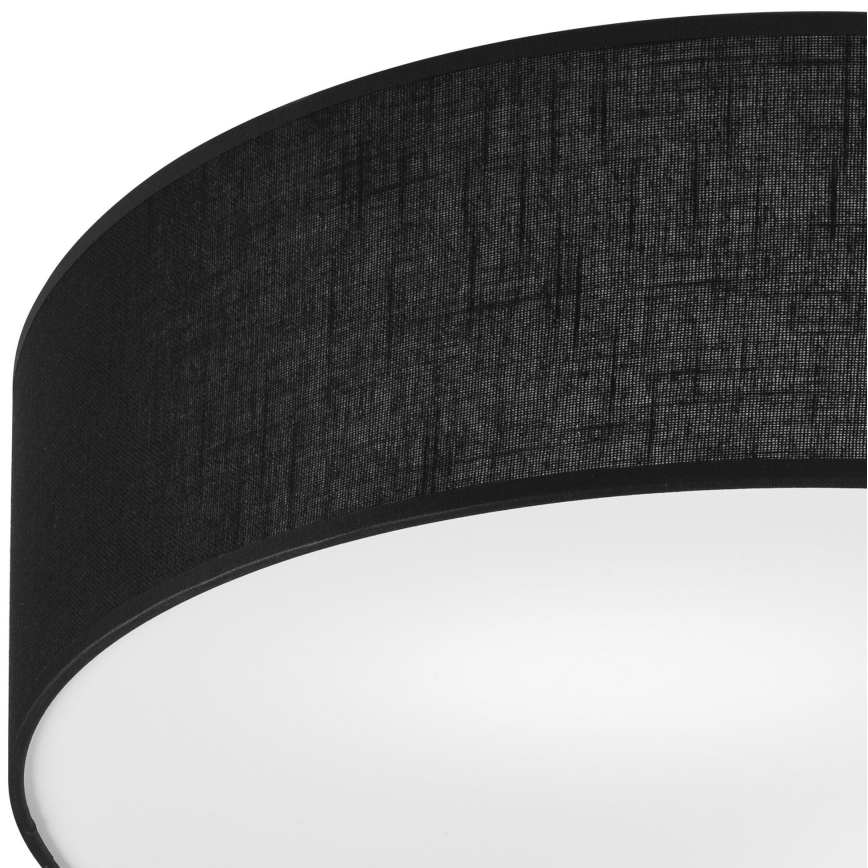 Iluminação de teto SIRJA DOUBLE 4xE27/15W/230V diâmetro 45 cm preto