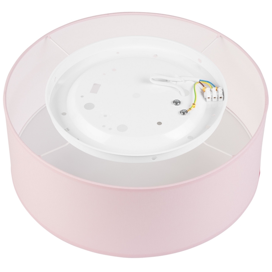 Iluminação de teto SIRJA PASTEL 1xE27/60W/230V diâmetro 35 cm rosa