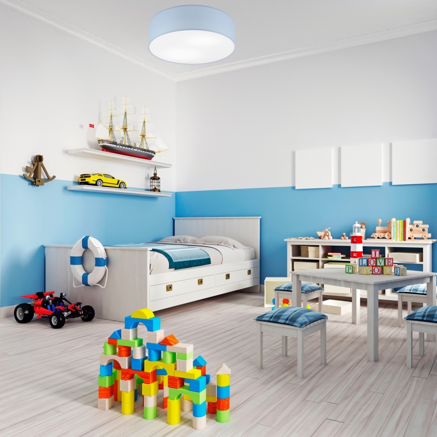 Iluminação de teto SIRJA PASTEL 2xE27/60W/230V diâmetro 45 cm azul