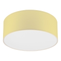 Iluminação de teto SIRJA PASTEL DOUBLE 2xE27/15W/230V diâmetro 35 cm amarelo