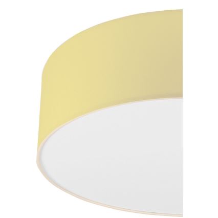 Iluminação de teto SIRJA PASTEL DOUBLE 4xE27/15W/230V diâmetro 45 cm amarelo