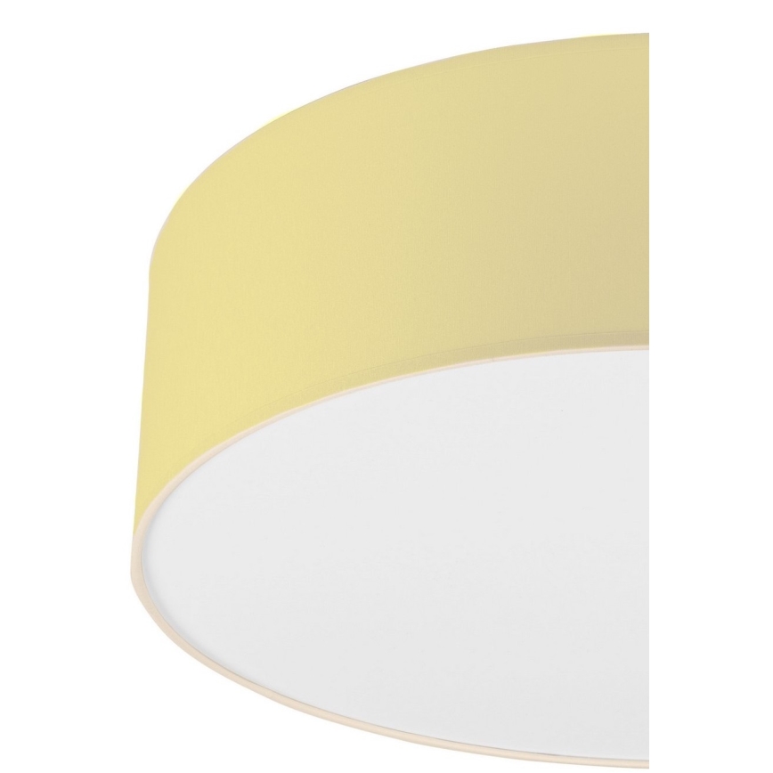 Iluminação de teto SIRJA PASTEL DOUBLE 4xE27/15W/230V diâmetro 45 cm amarelo