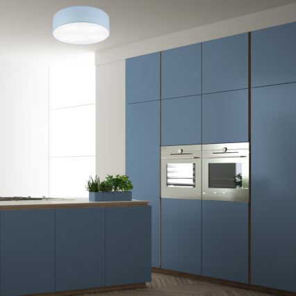 Iluminação de teto SIRJA PASTEL DOUBLE 4xE27/15W/230V diâmetro 45 cm azul