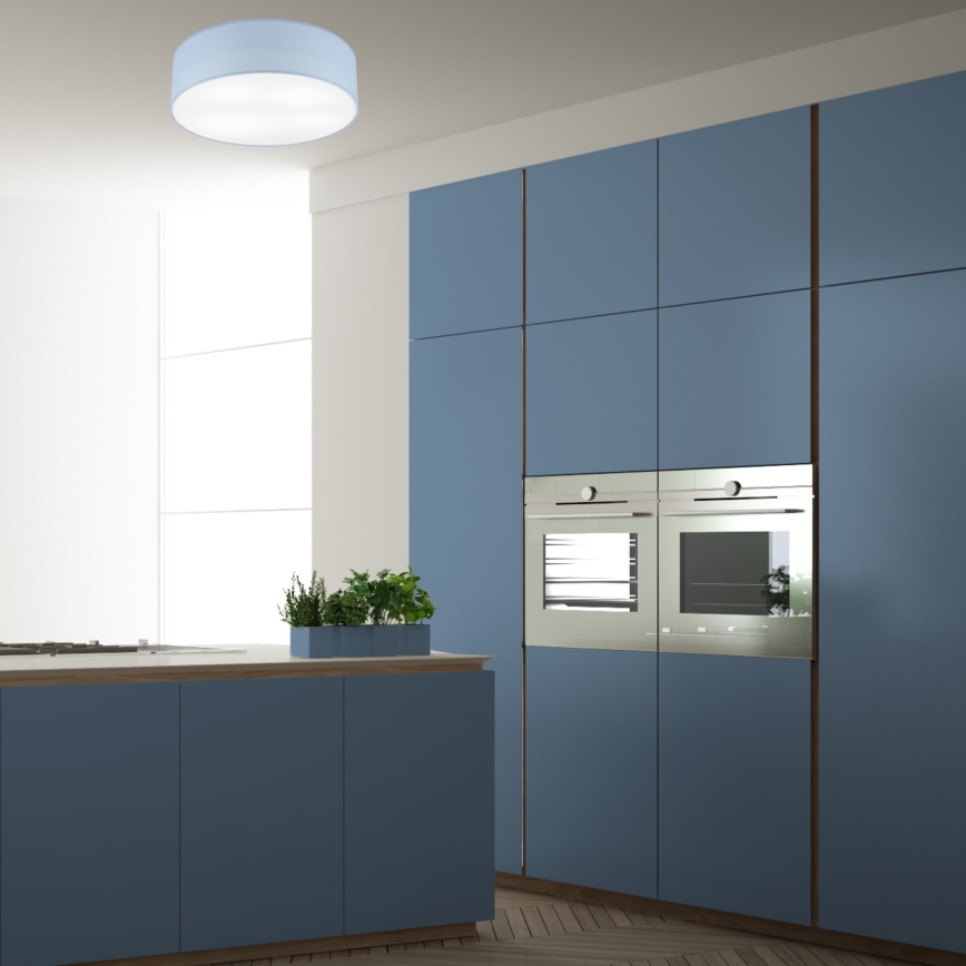 Iluminação de teto SIRJA PASTEL DOUBLE 4xE27/15W/230V diâmetro 45 cm azul