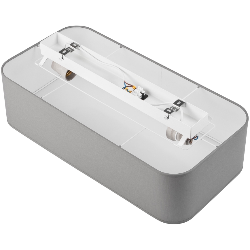 Iluminação de teto SIRJA SQUARE 2xE27/15W/230V cinzento