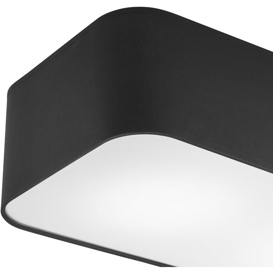 Iluminação de teto SIRJA SQUARE 2xE27/15W/230V preto
