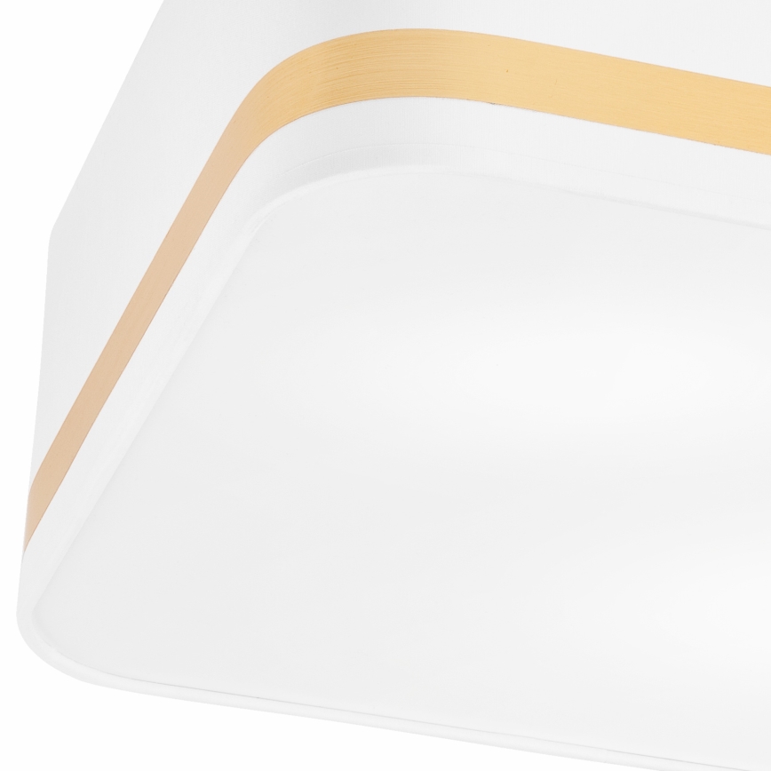 Iluminação de teto SIRJA SQUARE 2xE27/60W/230V 35x35 cm branco
