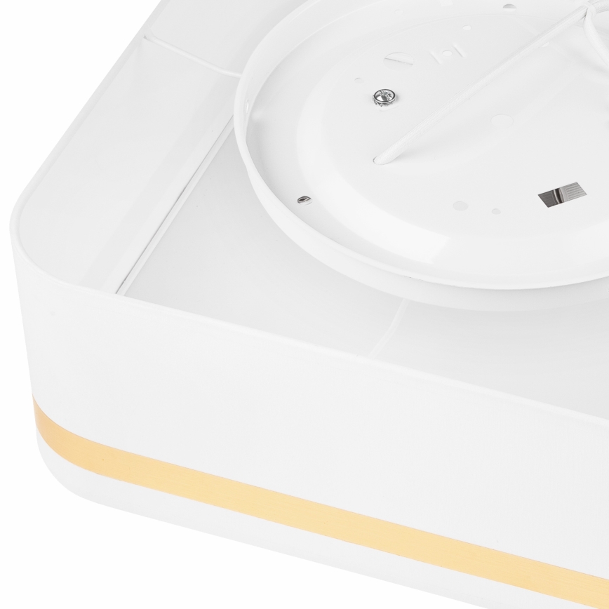 Iluminação de teto SIRJA SQUARE 2xE27/60W/230V 35x35 cm branco
